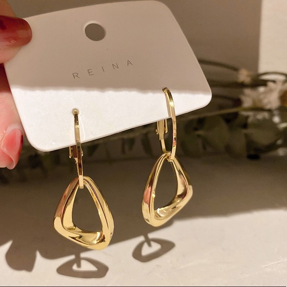 Triangle Drop Hoops - Picture 3 of 3